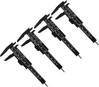 Colorful Eyebrow Measuring Ruler Brow Mapping Ruler Tool Mini Vernier Caliper Double Scale Plastic Ruler 4 Pieces Mini Caliper Double Scale Mini Caliper Measuring Tool