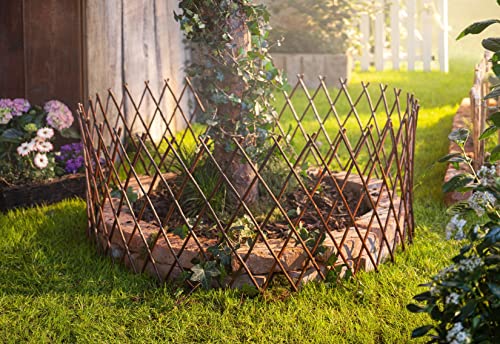 Dekoleidenschaft Beeteinfassung „Rondo“ aus Weide, rund, Rasenkante,...