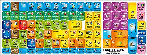 FL Studio Keyboard Labels for Desktop, Laptop & Notebook