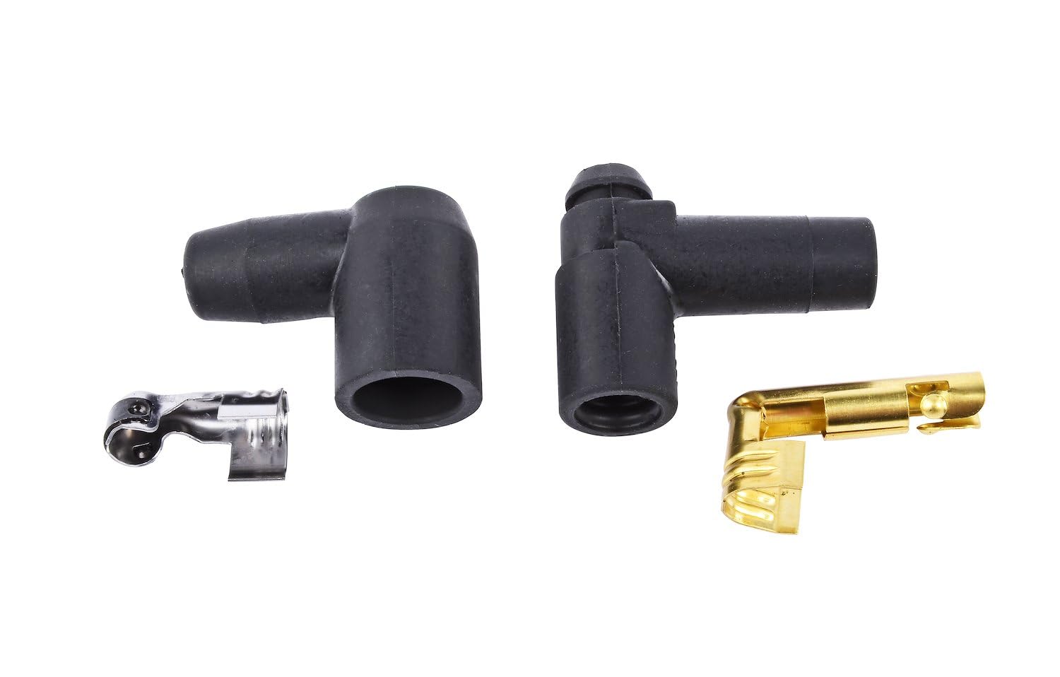 JEGS 8 mm Black Pow�r Wires | Fits Small/Big Block Chevy & AMC 290-401 with HEI V8 Engines | Routes Over Valve Covers Or Under Headers | Made in USA | Multi-Angle Spark Plug Terminals