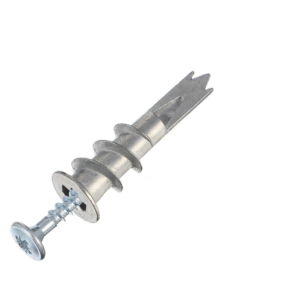 FUNOMOCYA Cavity Wall Fixings Anchors 200pcs Drywall Anchors Kit Self Drilling Plasterboard Fixings and Screws for Walls