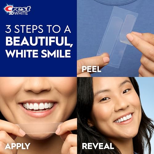 Image of Crest 3D Whitestrips, Classic Vivid, Teeth Whitening Strip Kit, 20 Strips (10 Count Pack)