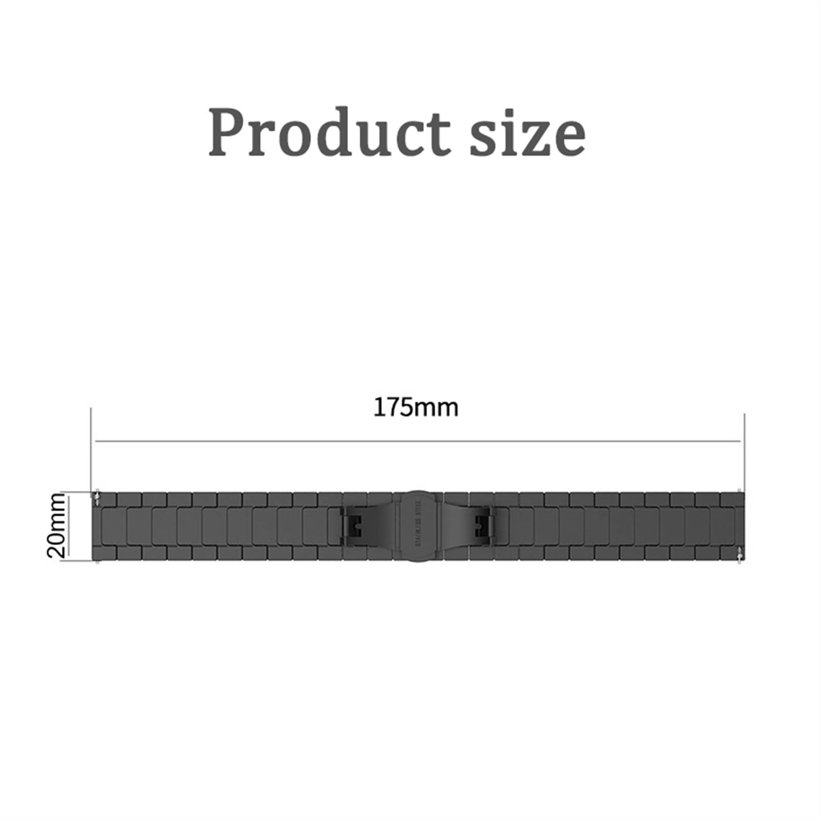 Pasek do zegarka ze stali nierdzewnej 16mm18mm 20mm 22mm metalowy pasek do zegarka dla kobiet męskie paski do wymiany zegarków (zwart 16mm)