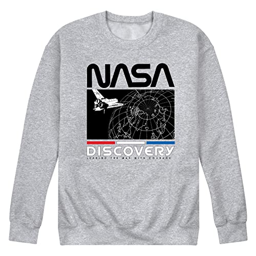 NASA - Dicovery Returns - Men's Crew Neck Fleece Pullover