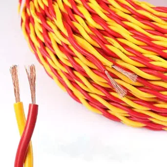 SEPBORN 2 Core Red &Yellow Electrical Flexible Copper Wire & Cable Size 20 METER For Home Electrical Use For Your Home. (20 Meter)