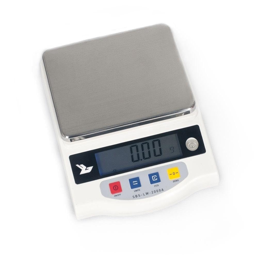 helloshop26 3414129 báscula de precisión digitale profesional laboratorio LCD, Oro