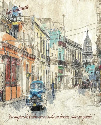 Cuaderno inicio a clases con tema de Cuba: Libreta linda portadas de Cuba