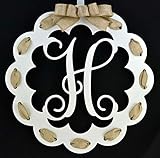 Letter Door Hanger - Wedding Gift - Monogram Initial Front Door Hanger - LOTS OF COLORS