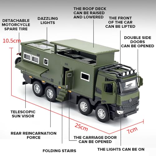 Image of Magicwand 1:24 Scale Die-Cast Nomadisen Navigator Monster Truck【Pack of 1】【Random Color】 with Openable Doors Working Headlights & Tail Lights