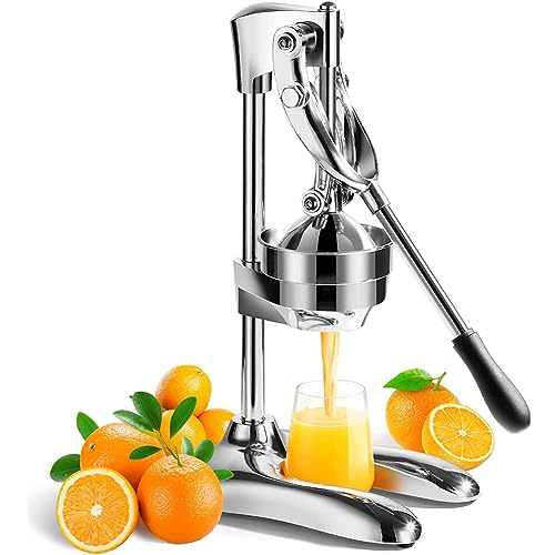 Sokowirówka do cytrusów - ręczna wyciskarka ze stali nierdzewnej do wydajnego wyciskania soku z pomarańczy, limonki, cytryny i granatu