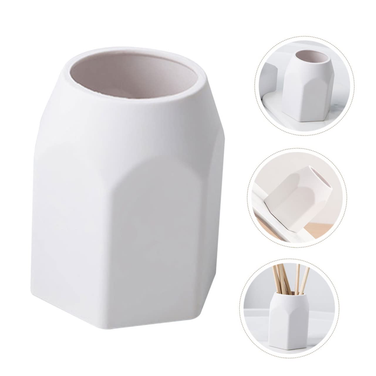 Tofficu 4pezzi Portapenne Silicone Per Organizer Scrivania Per e Cancelleria Per Design e Capacità Spaziosa Per Mantenere Ordinato Desktop