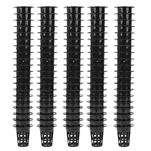 100Pz Vasi per Idroponica,Cestino per piante idroponiche, Net Pot idroponica, Serra Hydroponics Pot,Garden Grow Pianta Vegetale Seed Germinate Nursery Pots(Nero)