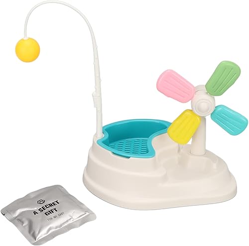 JOROBURO Juguetes para gatos, cuenca de hierba para gatos, molino de viento, juguete colorido para aliviar la ansiedad, molino de viento