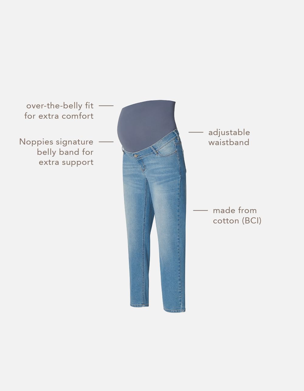 Noppies Maternity Azua Jeans mom fit OTB, Jeans,
