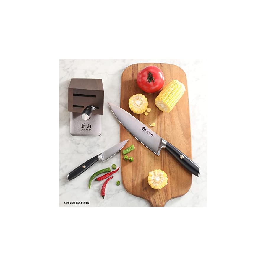 Cangshan L Series 3-Piece Starter Knife Set, Forged German Steel, Black, 1026917