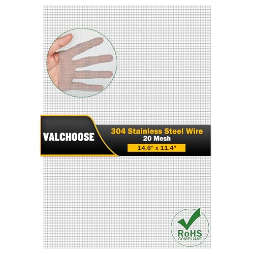 valchoose 1 piece woven 304 stainless steel mesh 14634 x11434 372x292mm easy to cut metal screen mesh hard amp never rust wire screen mesh heat resisting used for vent bbq filters window diy