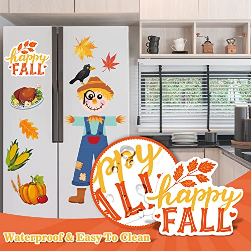 Set de 21 imanes decorativos de otoño para refrigerador miniatura 4