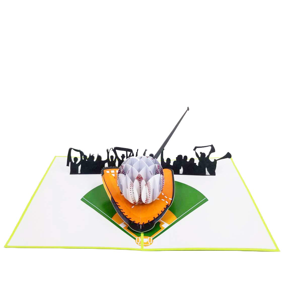 Baseball Birthday Card - Thank You, Birthday, Father's Day, Congratulations, Anniversary Day, Retirement, Baseball Lovers (Baseball Pop Up Card)