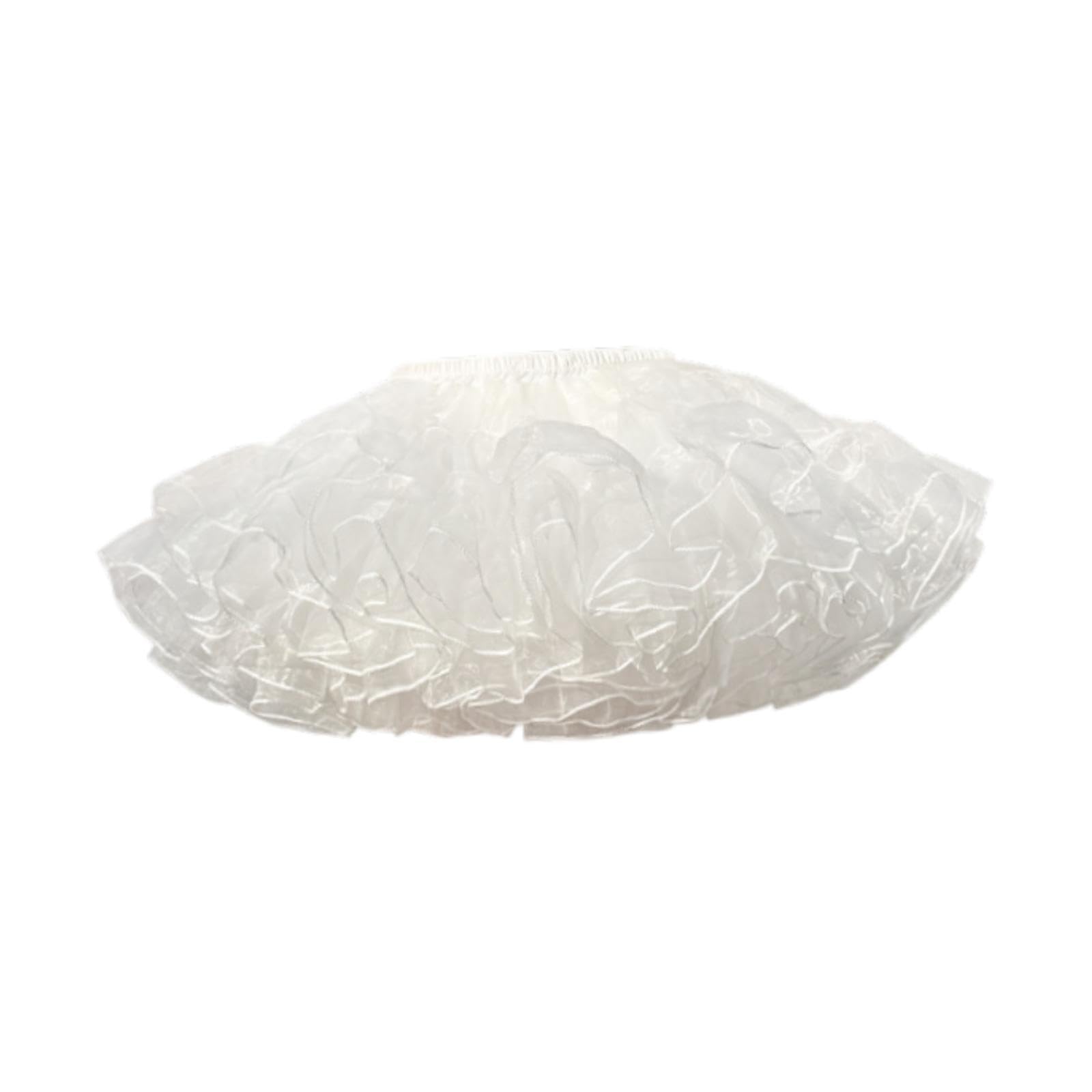 Sottogonna a Crinolina Da Donna, Tutù, con Volant E Elastico in Vita, Realizzata in Filato, Ideale per Feste di Ballo, Cosplay E