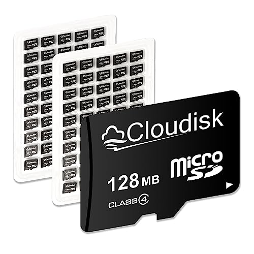 Cloudisk Pack of 100 Micro SD Card 128MB not 128GB Small Capacity Memory Card C4 (128MB)
