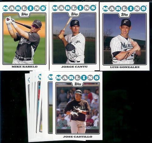 Florida Marlins Baseball Cards - 5 Years Of Topps Team Sets 2004,2005,2006,2007, 2008 - Includes ALL regular issue Topps Cards For 5 Years - Includes Stars, Rookie Cards & More