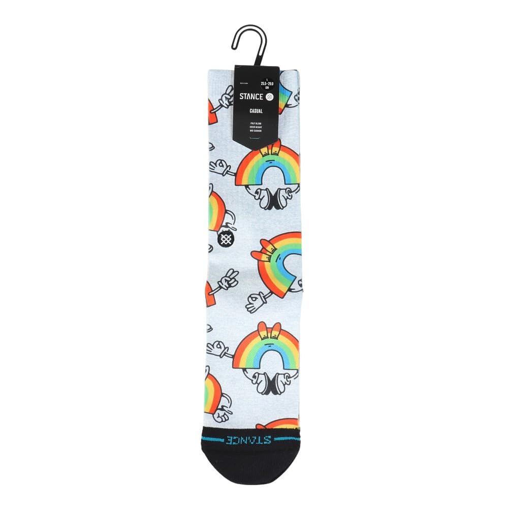 Stance Unisex Rainbow Crew Socks - Vibeon, Large