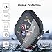 YIJDACASE 2 in 1 Waterproof Case for Apple Watch Screen Protector Series 7 8 9 41mm Accessories with Tempered Glass Film Face Protective & PC Bumper Cover Compatible iWatch 41mm