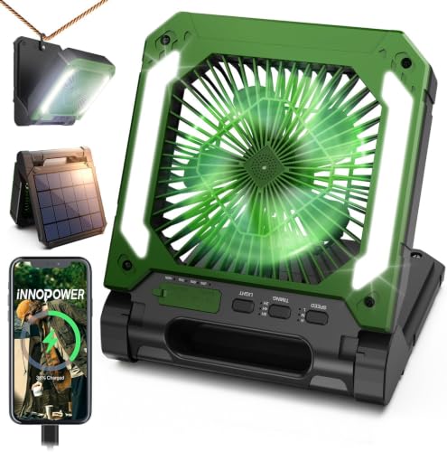 Innopower Rechargeable Camping Solar Fan
