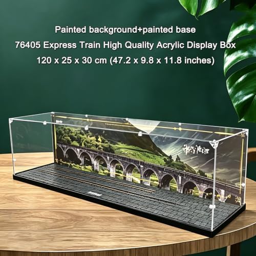 Acrylic Display Box for Lego 76405 Express Train Model