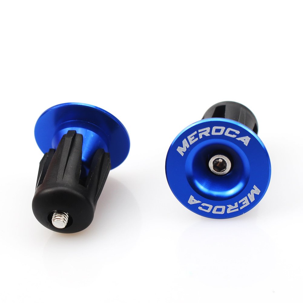FOMTOR Bar End Plugs 2 Pack Aluminum Bar Ends Handlebar End Plugs Handlebar Caps Bar End Caps for Road Bike Mountain Bike MTB