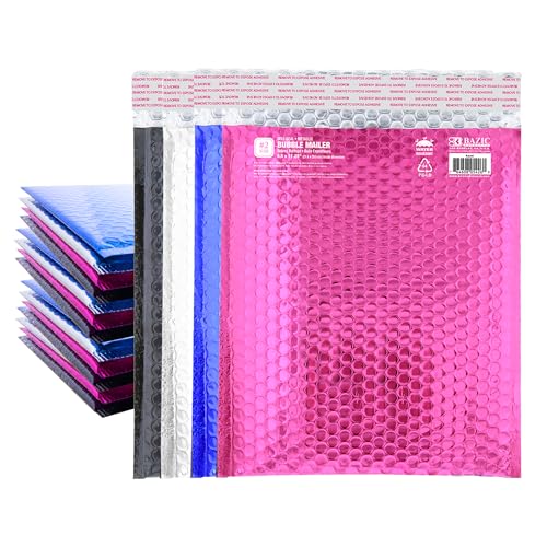 Enveloppes à bulles métalliques BAZIC Taille 5 (26,7x38,1 cm) pour envois sécurisés - Pack de 24