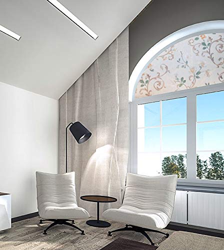 Vinilo decorativo ventana arco floral 64 x 33 pulgadas miniatura 4