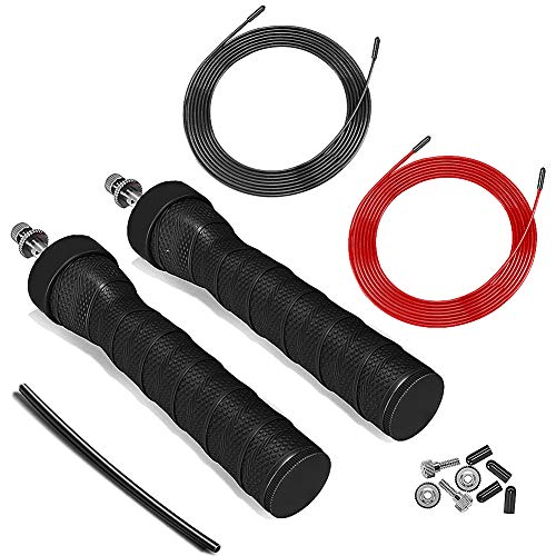 BOKIN Adjustable Racing Jump Rope-Tangle Free Ball Bearing Steel Rope with Nonslip Handles Speed