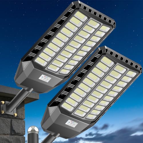 CEDIO 10000W Solar Lights Outdoor,IP 67 Waterproof Street Light for Yard by CEDIO - Used condition - US$154.55