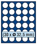 Platz- und raumsparend. SAFE 6332 Tableaus NOVA 30 x 32,5 mm  runde Fächer  ideal für 10 Euro Münzen, 10 DM Gedenkmünzen