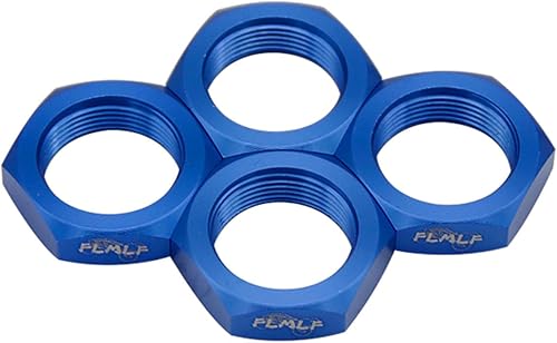 Miniatura 20 de FLMLF Juego de tuercas de rueda de aluminio 24MM rojo para 1/5 escala Hpi RV Km Baja 5b RC piezas de coche