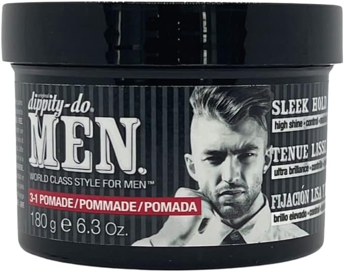 Dippity-do Men 3-1 Pomade - Men's Hair Styling Pomade 6.3 oz
