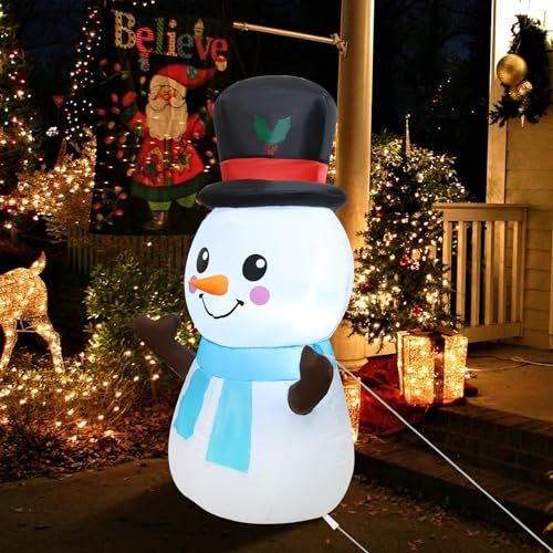 WorTade 4ft Christmas Inflatables Snowman Decorations Outdoor - image 5