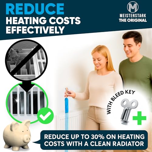 THE ORIGINAL Radiator Cleaner Brush 115cm I Flexible Scratch-Free Radiator Brush I Washable Radiator Cleaning Brush I Radiator Duster Brushes Long Thin Fits 99% of Gridded & Non-Gridded Radiators