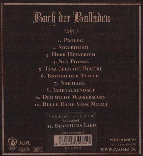 Buch der Balladen-Faun Acous