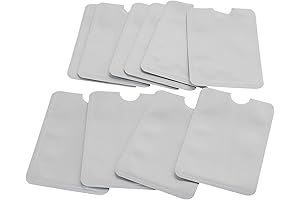 RDEXP RFID Blocking Sleeve Holder Credit Card Secure Protector Aluminum Foil Pack...