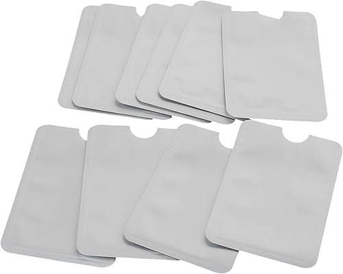 Funda de bloqueo RFID, protector seguro para tarjetas de crédito, paquete de 10 unidades (tipo 1)