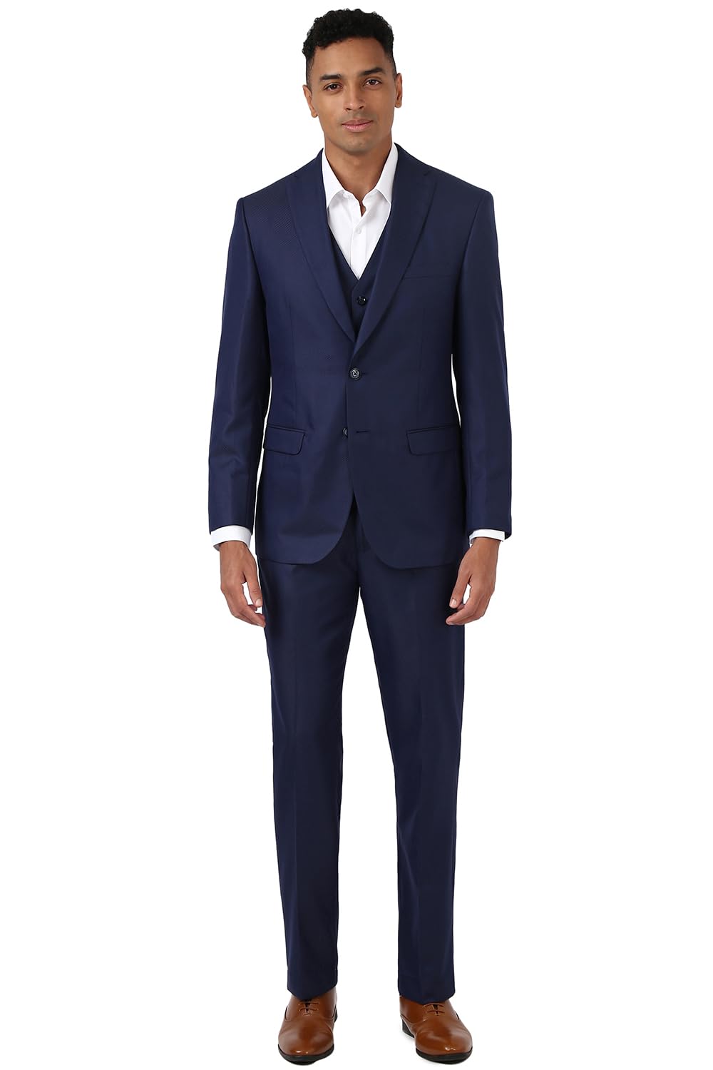 peter england Men's Polyester Blend Three Piece Suit-Dress Set-picture-25