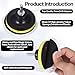 Aysatogc 7PCS 3 Inch Wool Buffing Pad, Wool Polishing Buffing Pads Drill Buffer Connecting M10 Drill Adapter for Car Polishing and Waxing Car Polish Buffing Wheel