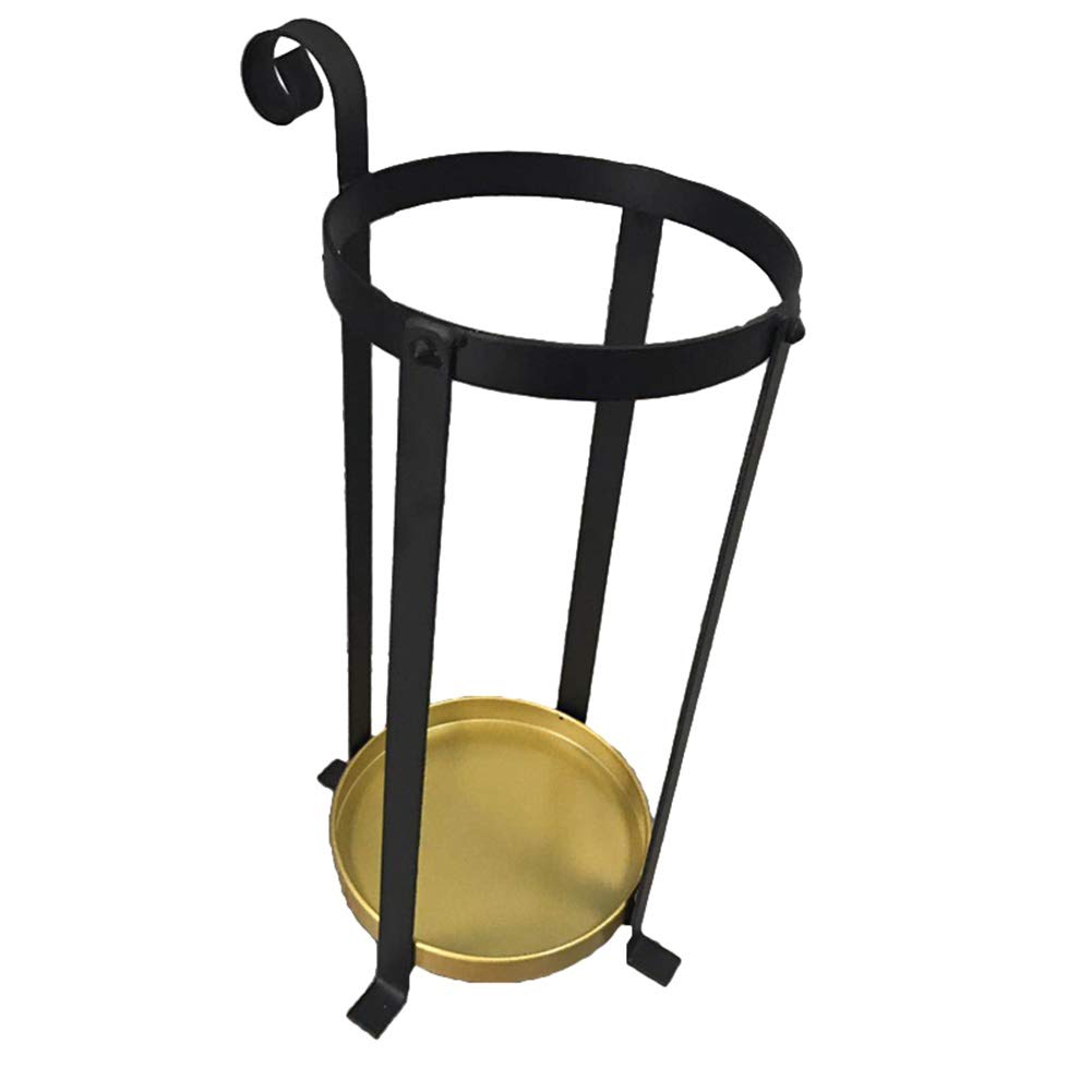 DUANHOZ Umbrella Stand Creative Frame Wrought Iron, Household Hotel Umbrella Bucket With Removable Drip Tray, Can Store Long And Short Umbrellas 23x55cm