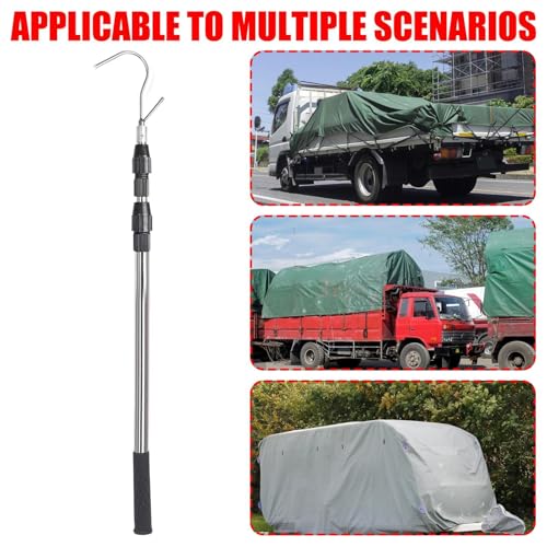 Herramienta de acero inoxidable tipo poste telescópico multifuncional Bed Buddy 6