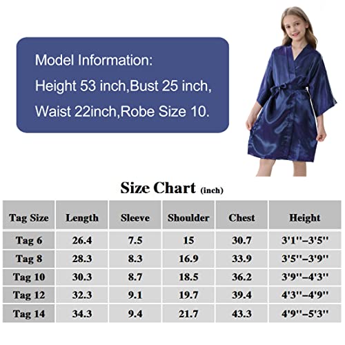 Ivrriss Women's Birthday Queen Squad Party Robes Girls Silky Robes Bathrobes For Spa Birthday Party (Birthday Squad-Black,10) #TOP5