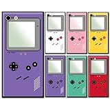 スマホケース スクエア ガラス 四角 ゲーム機風 ゲーム ユニーク 04：パープル iphone11 pro MAX 対応ケース