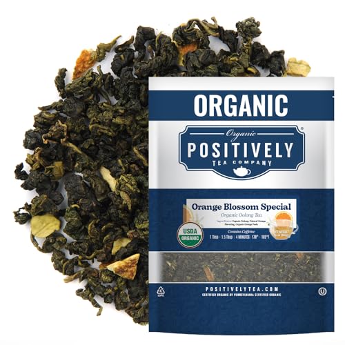 Organic Positively Tea Company, Orange Blossom Special, Oolong Tea, Loose Leaf, 16 Ounce