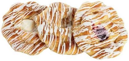 Pennant Apple Cheese Raspberry Danish, 2.75 Ounce -- 36 per case.